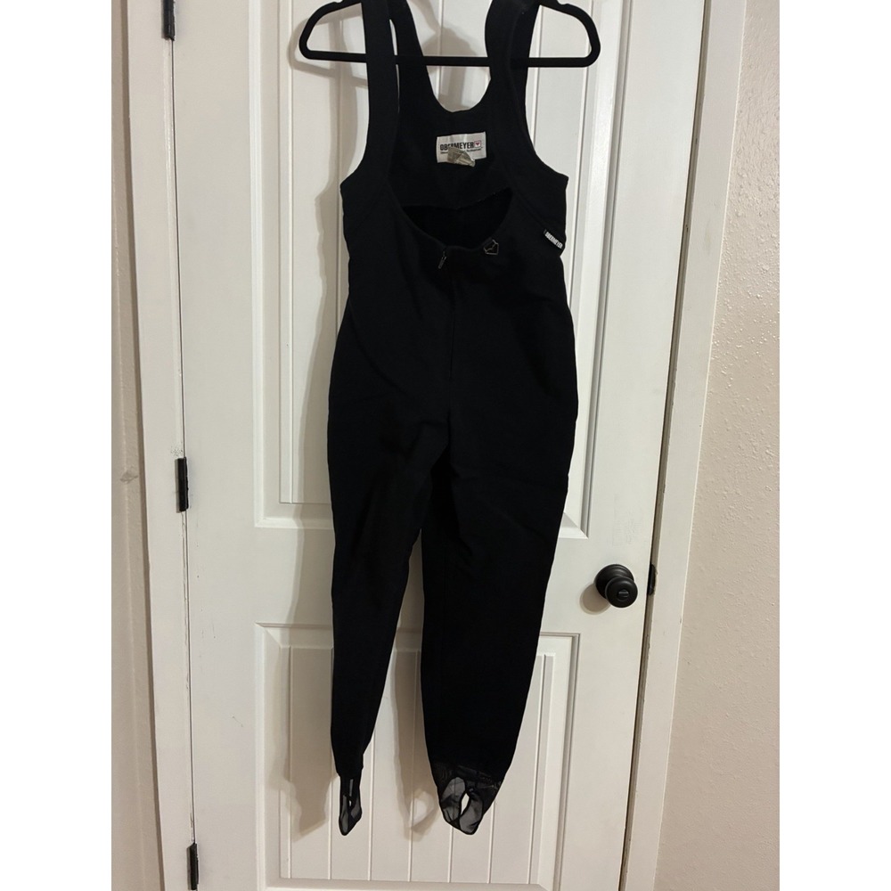 Vintage 90's Obermeyer Wool Blend Ladies 10R Stretch Ski Bib Stirrup Legs